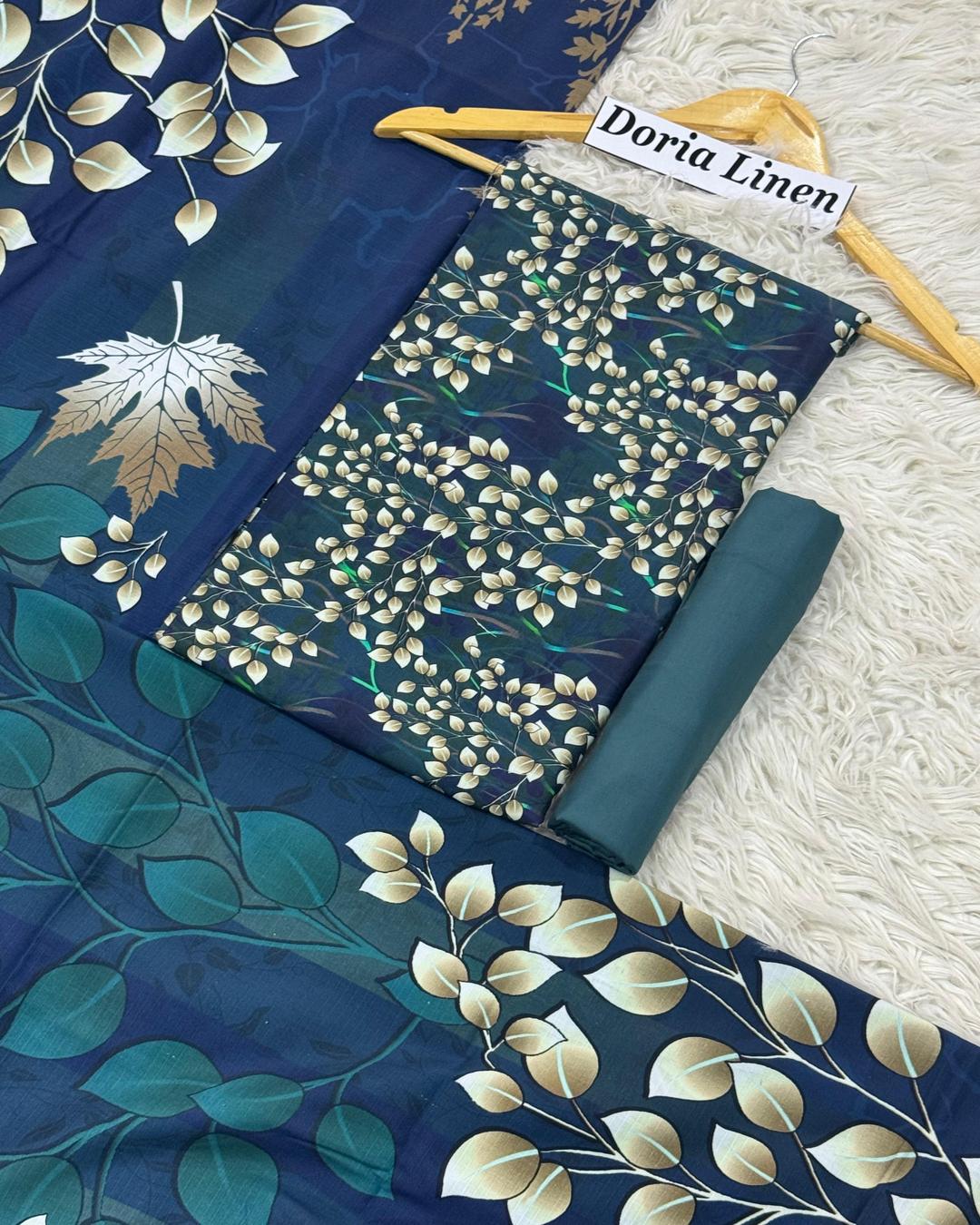 DORIA LINEN Digital Print 3pc Design D16