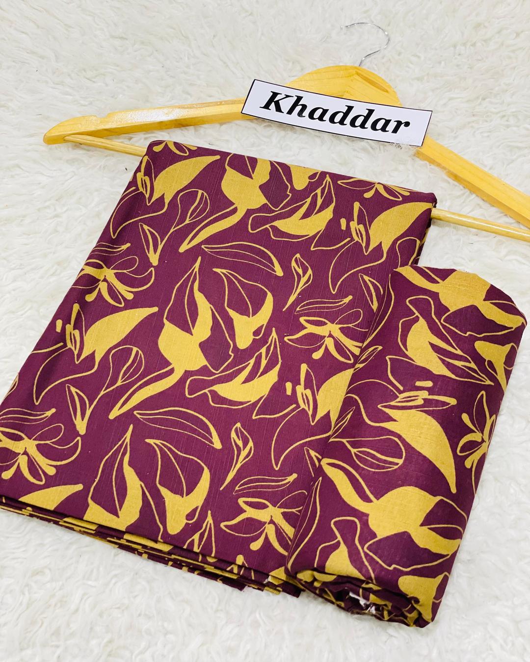 KHADDAR All Over Digital Print 2pc Design D040