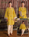 Batik Dhanak 2pc Yellow Cream D-100040