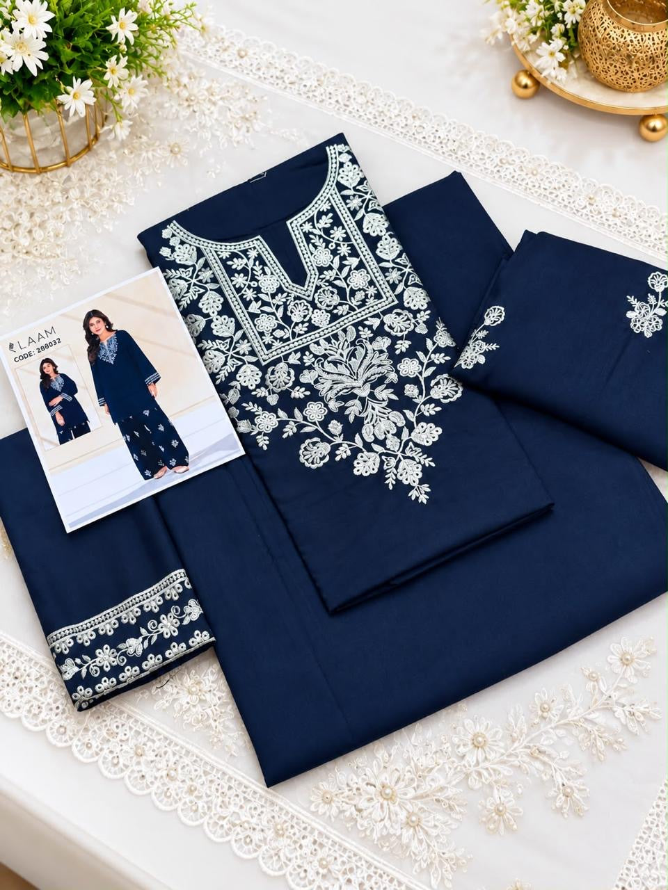 Laam Dhanak 2pc Blue D-32
