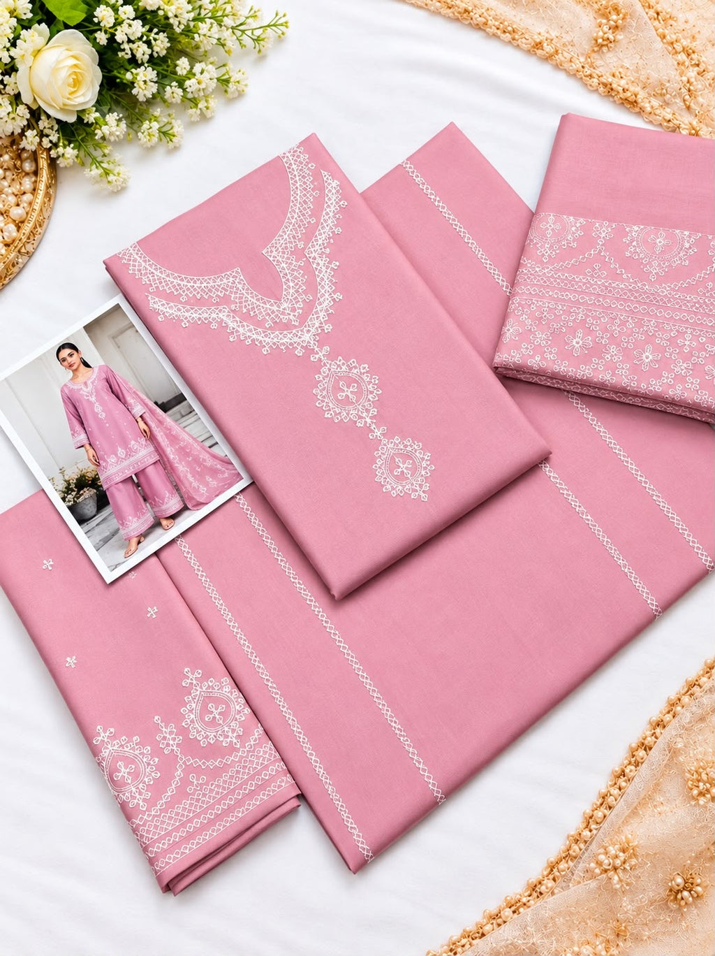 Candy Dhanak 2pc Pink D-26
