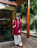 Arzo Dhanak 2pc Red White D-34