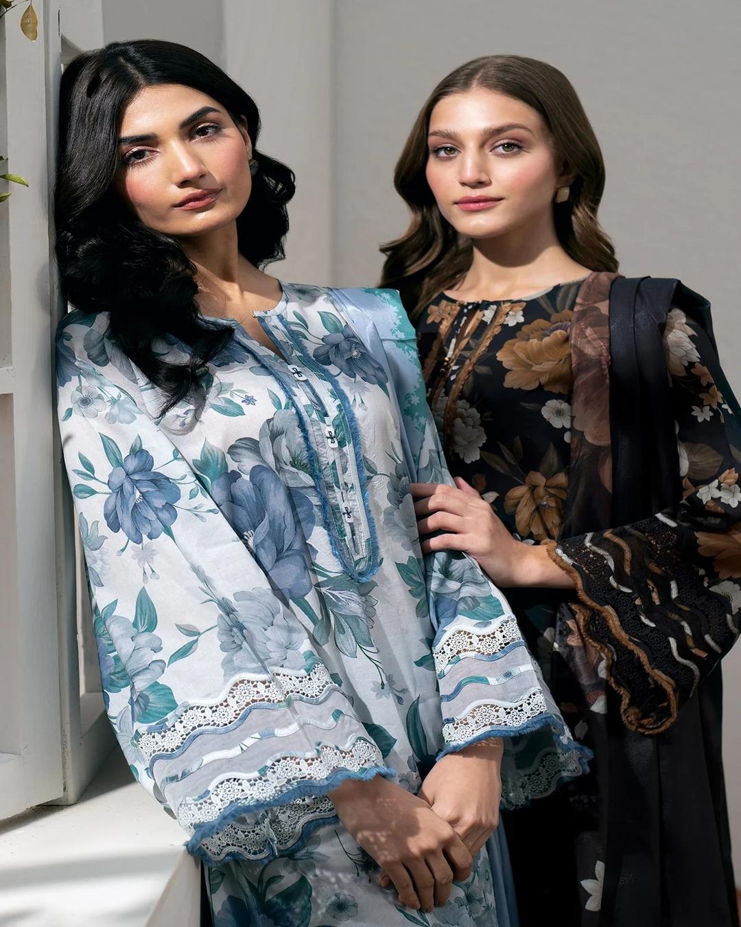DHANAK Digital Print 3pc With Patches Design 01