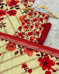 DORIA LINEN Digital Print 3pc Design D05