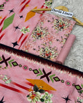 DORIA LINEN Digital Print 3pc Design D07