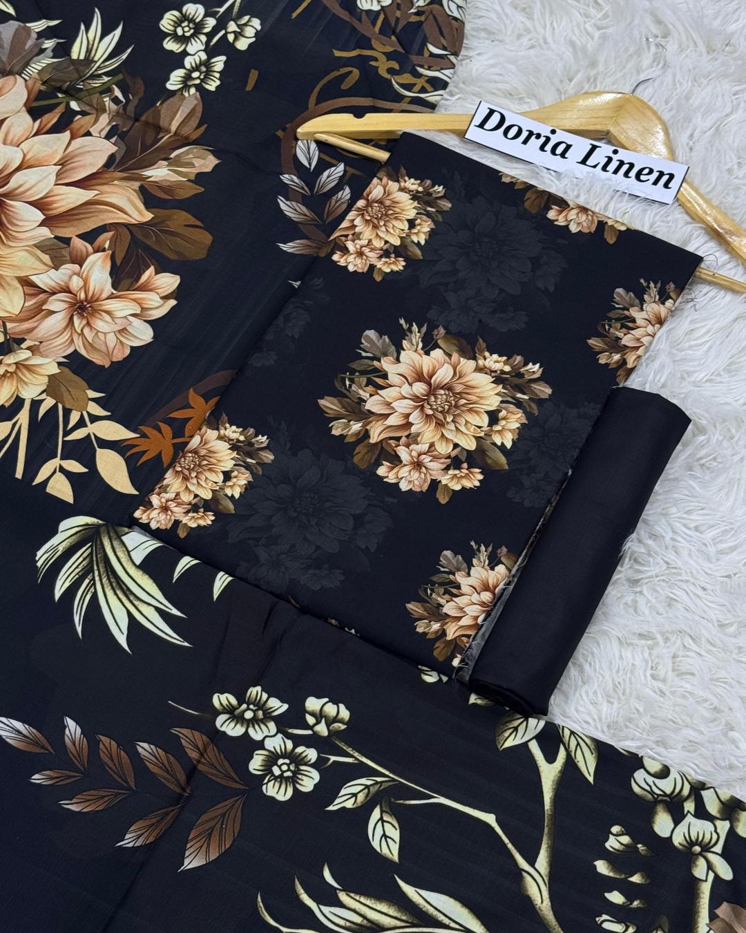 DORIA LINEN Digital Print 3pc Design D20