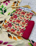 DORIA LINEN Digital Print 3pc Design D34