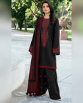 Dhanak 3PC Heavy Embroidered Design D005