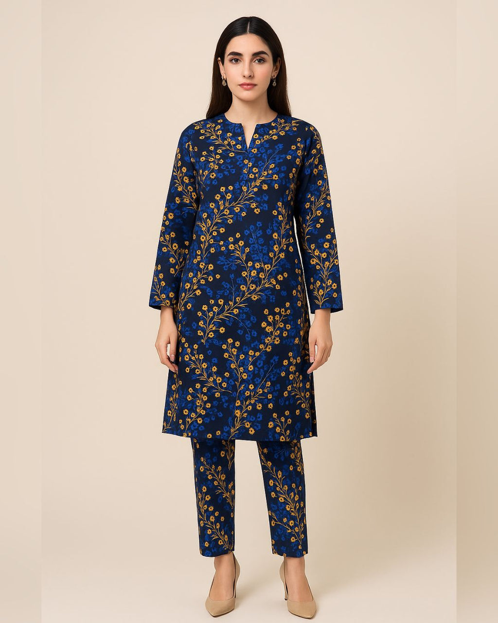 KHADDAR All Over Digital Print 2pc Design D002