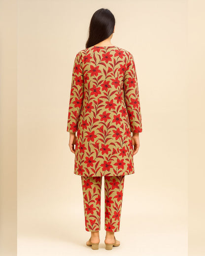 KHADDAR All Over Digital Print 2pc Design D003