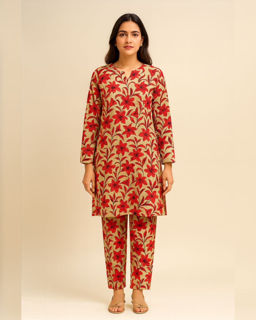 KHADDAR All Over Digital Print 2pc Design D003