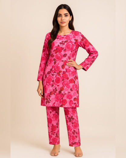 KHADDAR All Over Digital Print 2pc Design D004