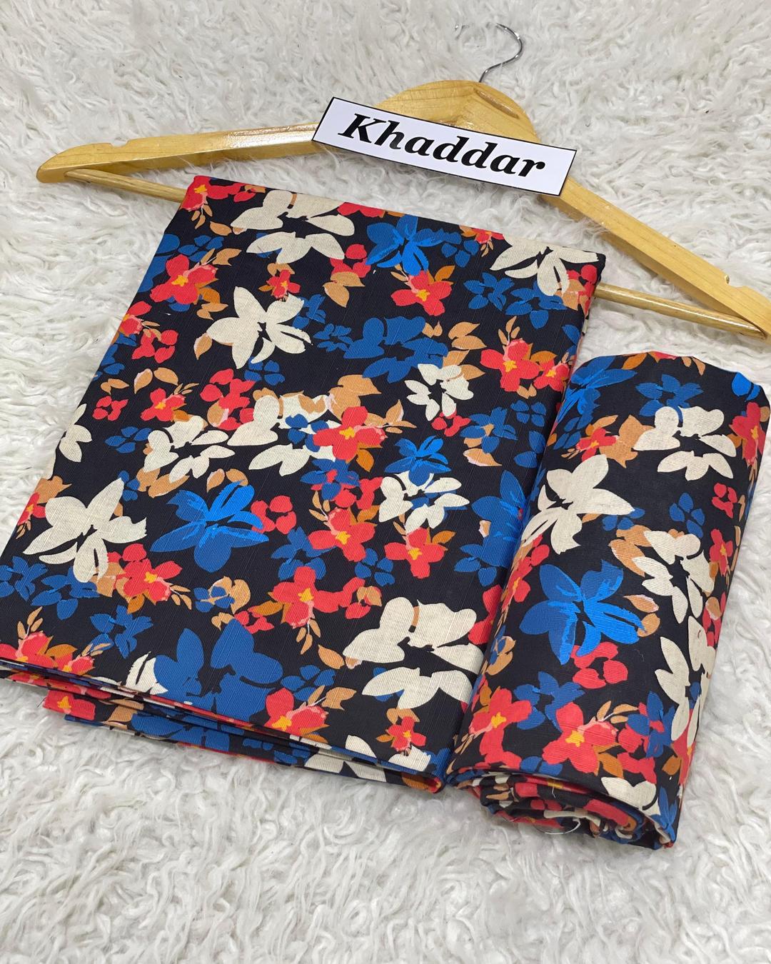 KHADDAR All Over Digital Print 2pc Design D006