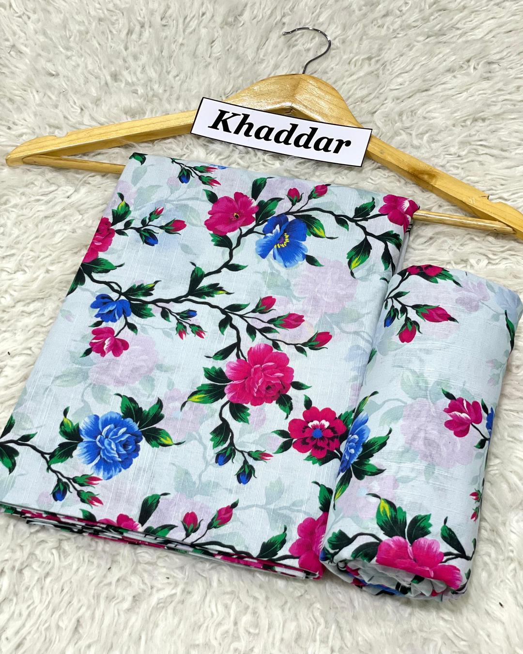 KHADDAR All Over Digital Print 2pc Design D007