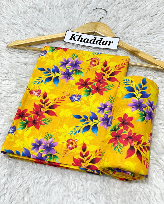 KHADDAR All Over Digital Print 2pc Design D008