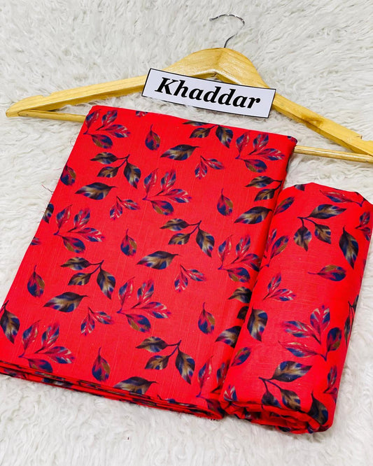KHADDAR All Over Digital Print 2pc Design D010