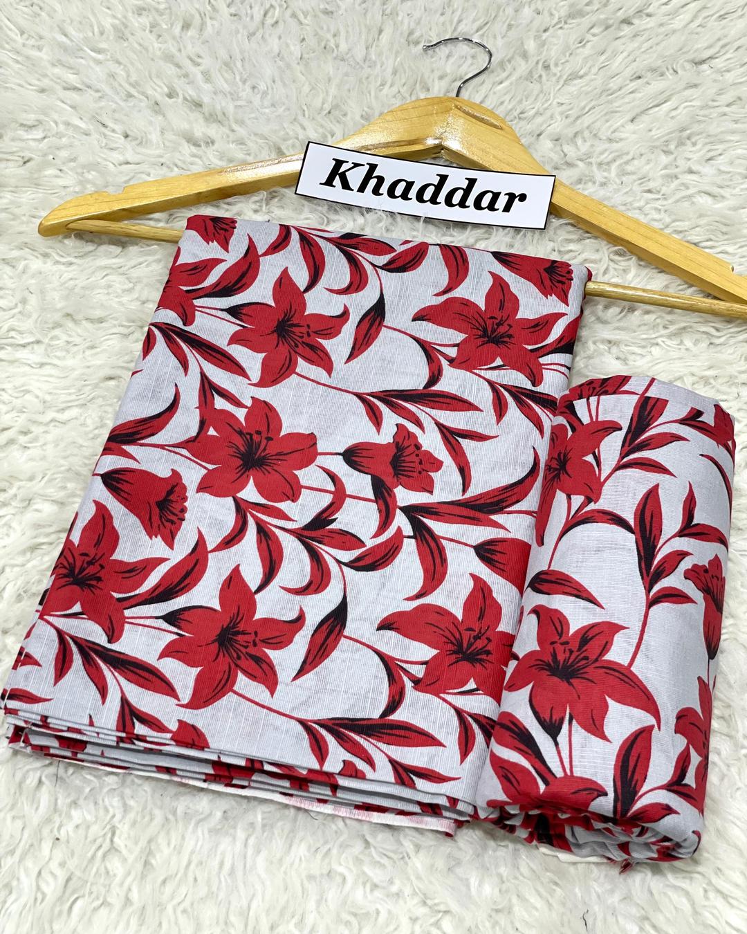 KHADDAR All Over Digital Print 2pc Design D014
