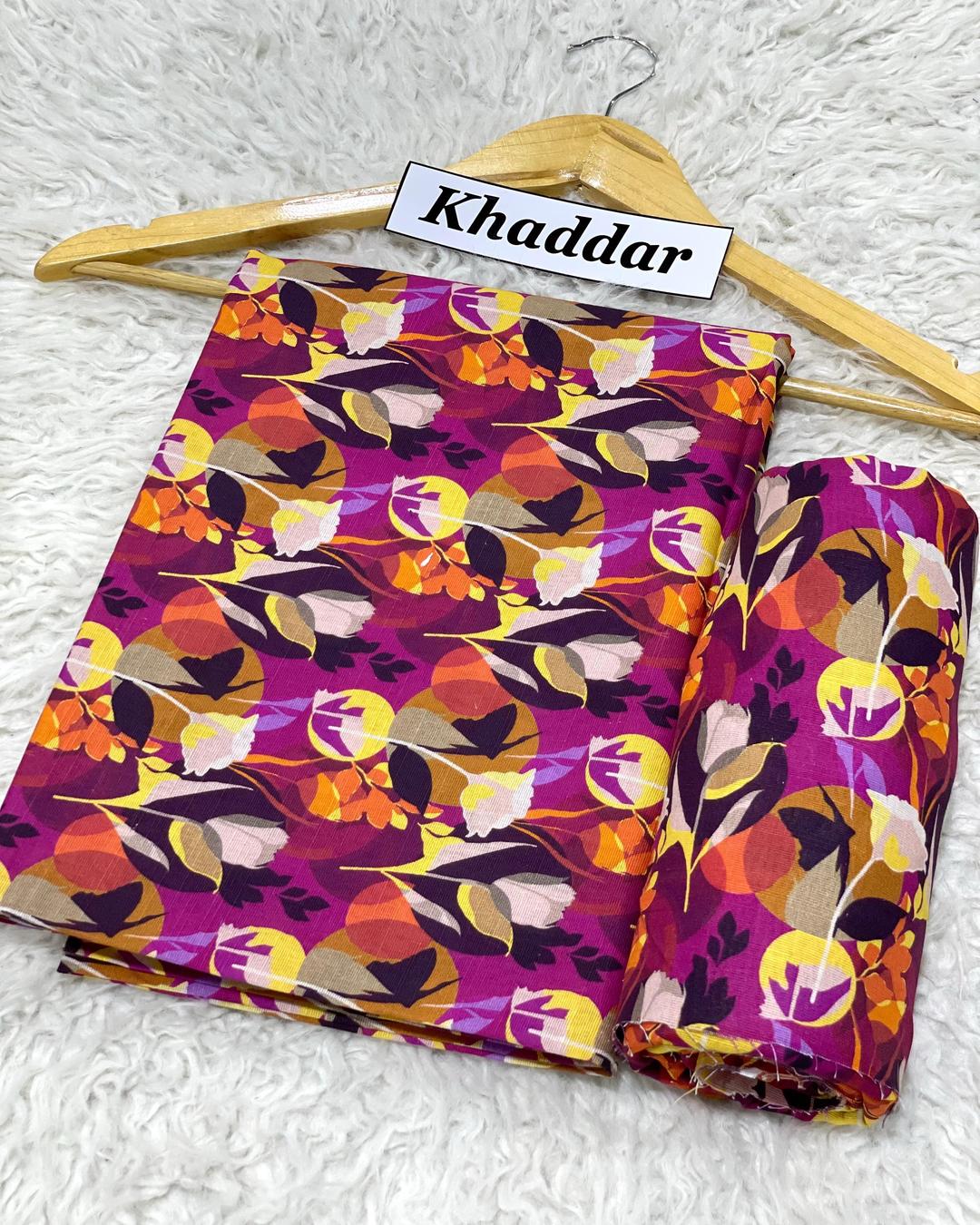 KHADDAR All Over Digital Print 2pc Design D022