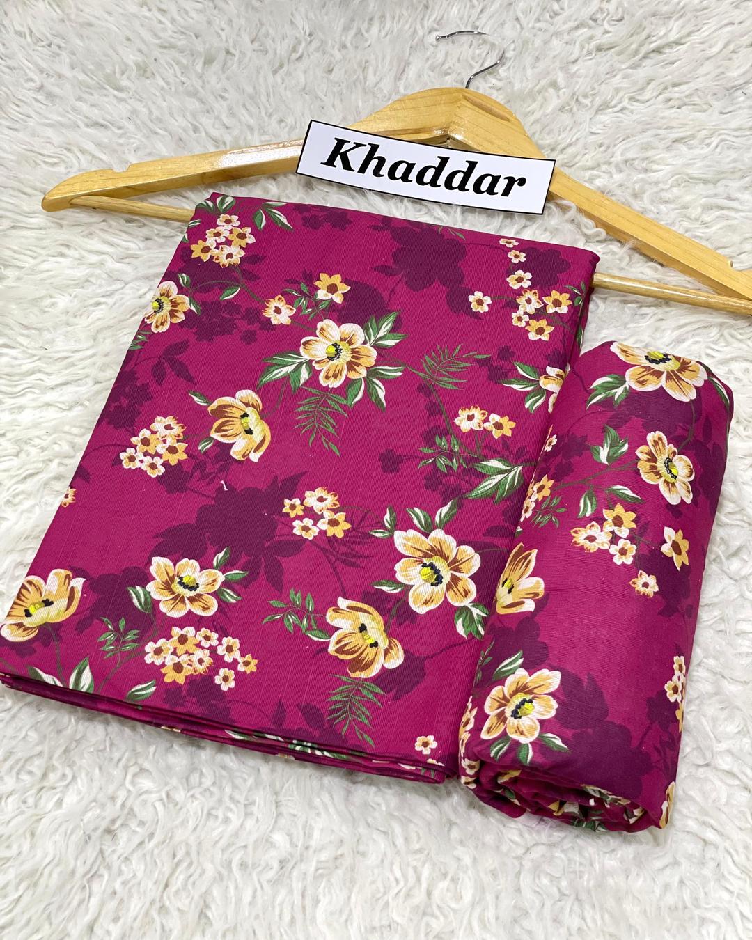 KHADDAR All Over Digital Print 2pc Design D024