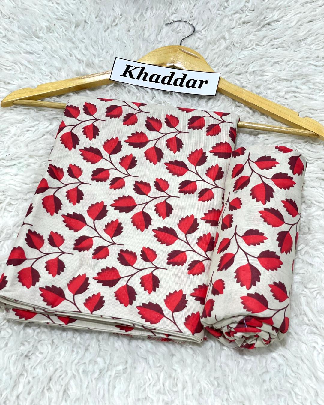 KHADDAR All Over Digital Print 2pc Design D025