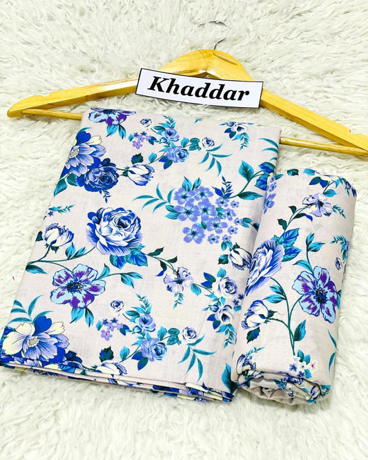 KHADDAR All Over Digital Print 2pc Design D027