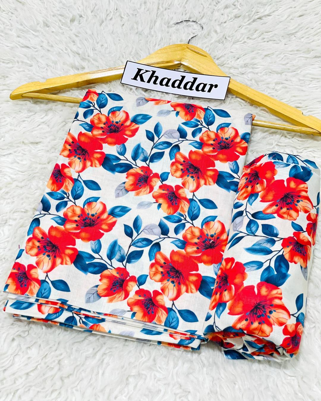 KHADDAR All Over Digital Print 2pc Design D028