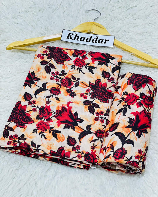 KHADDAR All Over Digital Print 2pc Design D030