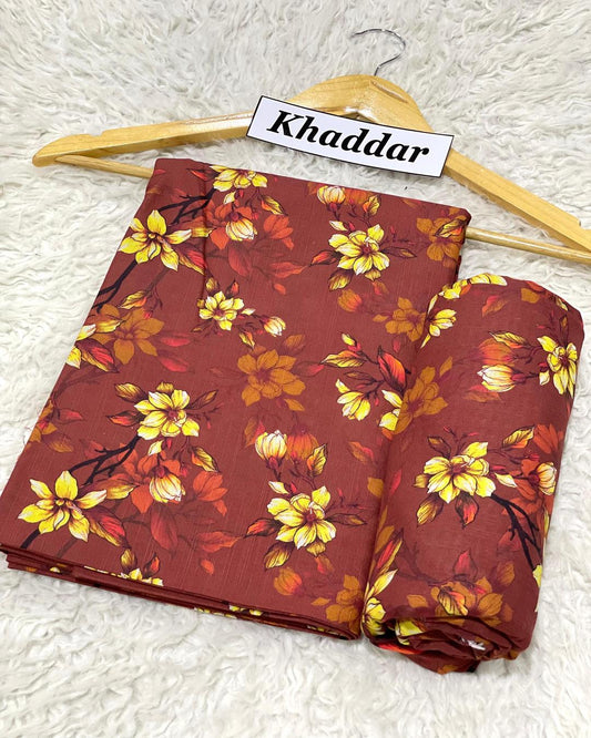 KHADDAR All Over Digital Print 2pc Design D032