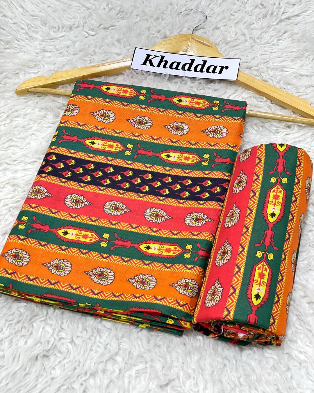 KHADDAR All Over Digital Print 2pc Design D034