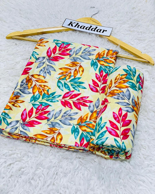 KHADDAR All Over Digital Print 2pc Design D038
