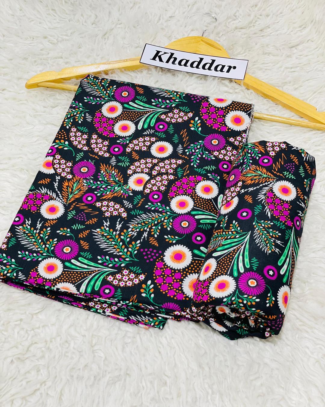 KHADDAR All Over Digital Print 2pc Design D039