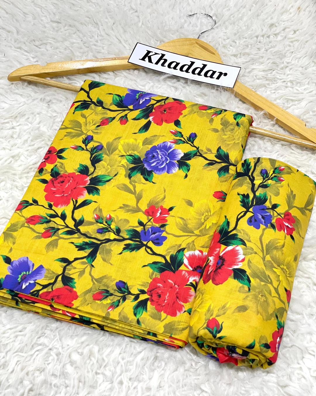 KHADDAR All Over Digital Print 2pc Design D042