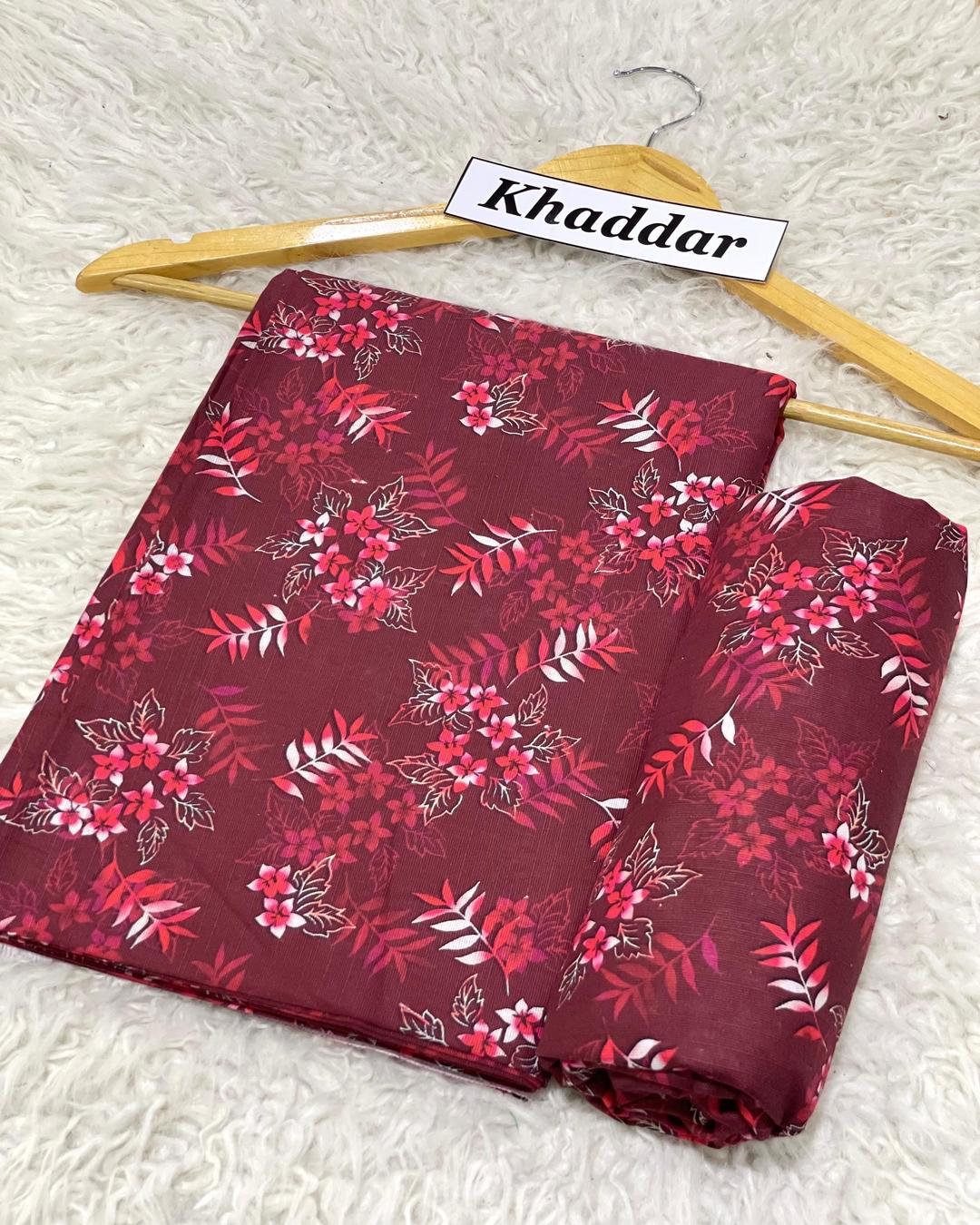 KHADDAR All Over Digital Print 2pc Design D044