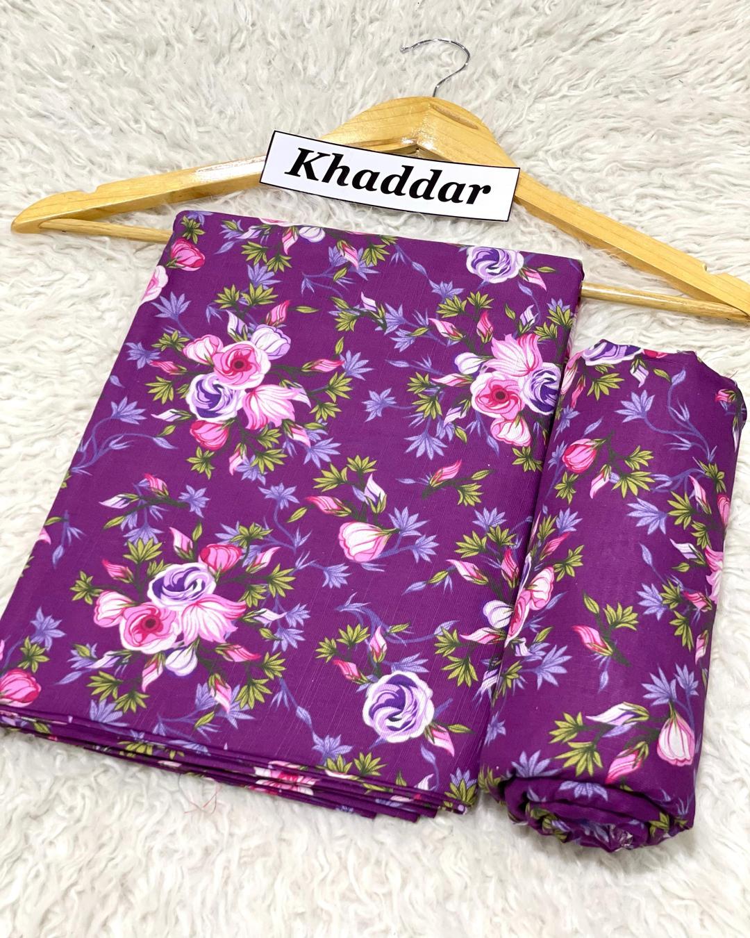 KHADDAR All Over Digital Print 2pc Design D047