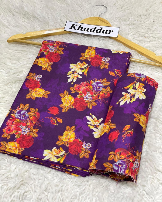 KHADDAR All Over Digital Print 2pc Design D051
