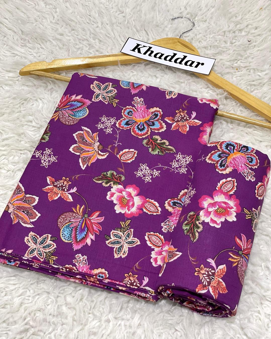 KHADDAR All Over Digital Print 2pc Design D058