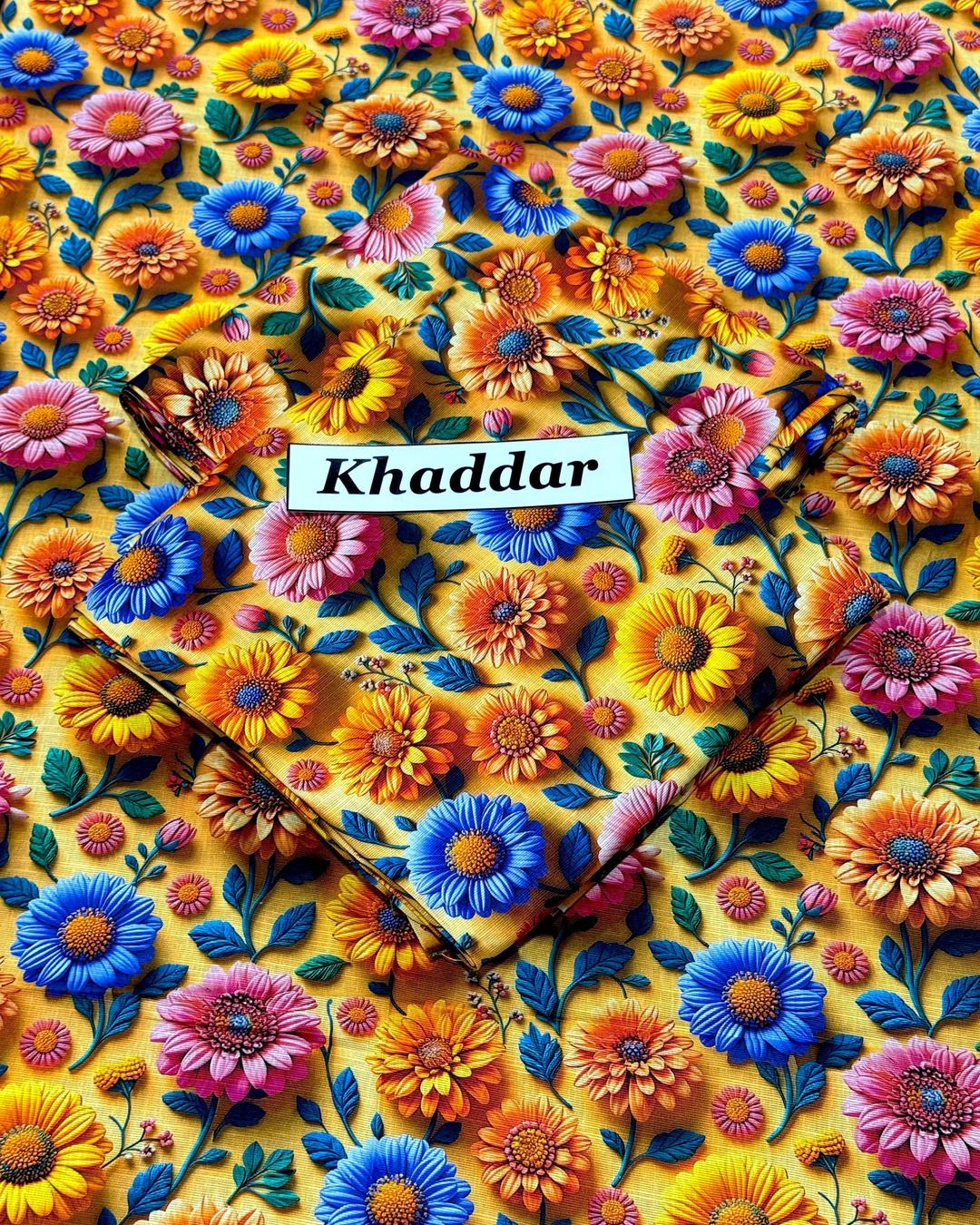 KHADDAR All Over Digital Print 2pc Design D060