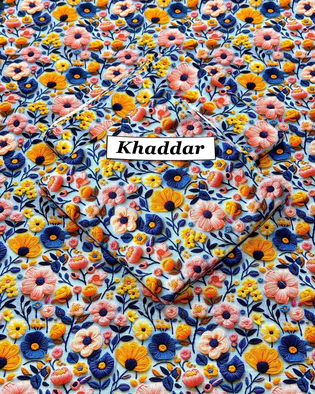 KHADDAR All Over Digital Print 2pc Design D063