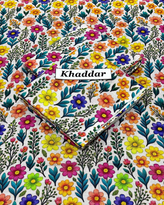 KHADDAR All Over Digital Print 2pc Design D065