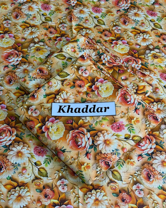KHADDAR All Over Digital Print 2pc Design D066