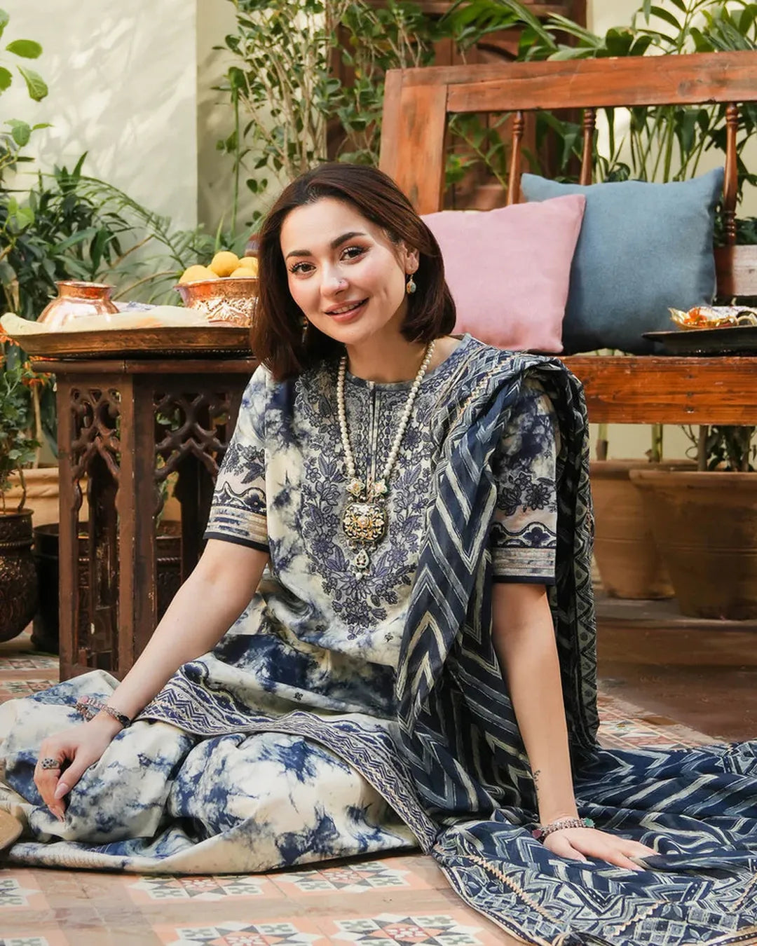 KHADDAR Digital Print 3pc With Patches Design D13
