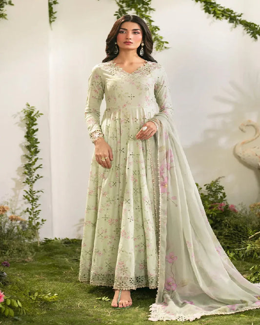 KHADDAR Digital Print 3pc With Patches Design D18