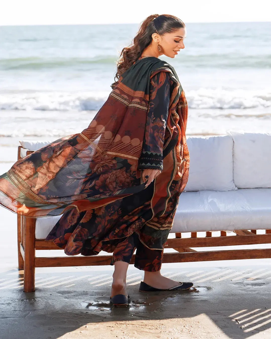 KHADDAR Digital Print 3pc With Patches Design D21