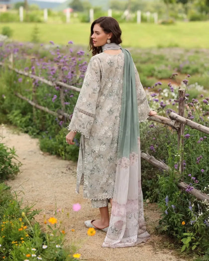 KHADDAR Digital Print 3pc With Patches Design D30