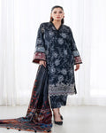 KHADDAR Digital Print 3pc With Patches Design D33