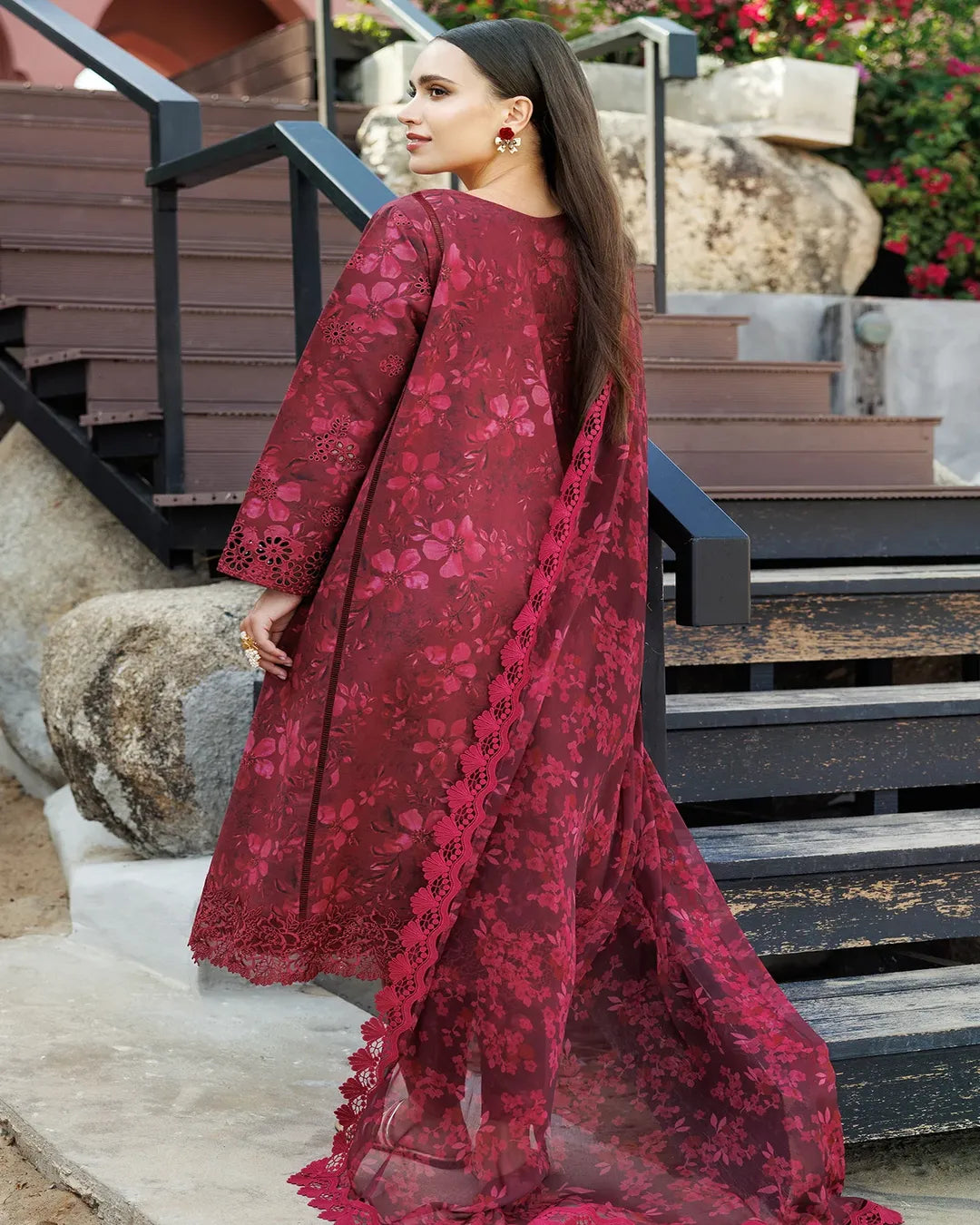 KHADDAR Digital Print 3pc With Patches Design D34