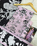 LINEN 3pc Full Embroidered Design D25