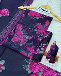 LINEN 3pc Full Embroidered Design D29