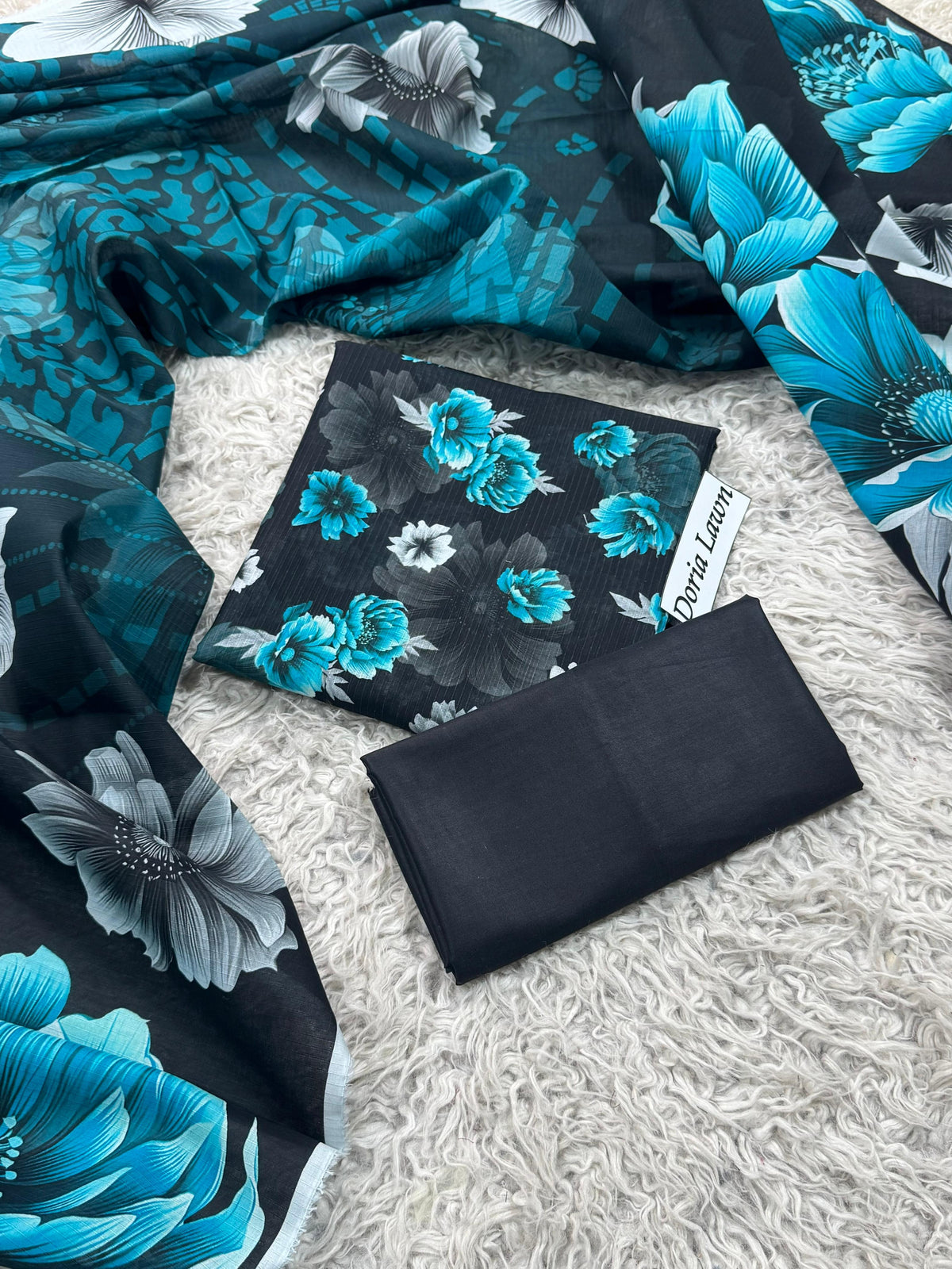 DORIA LAWN PRINTED 3PC