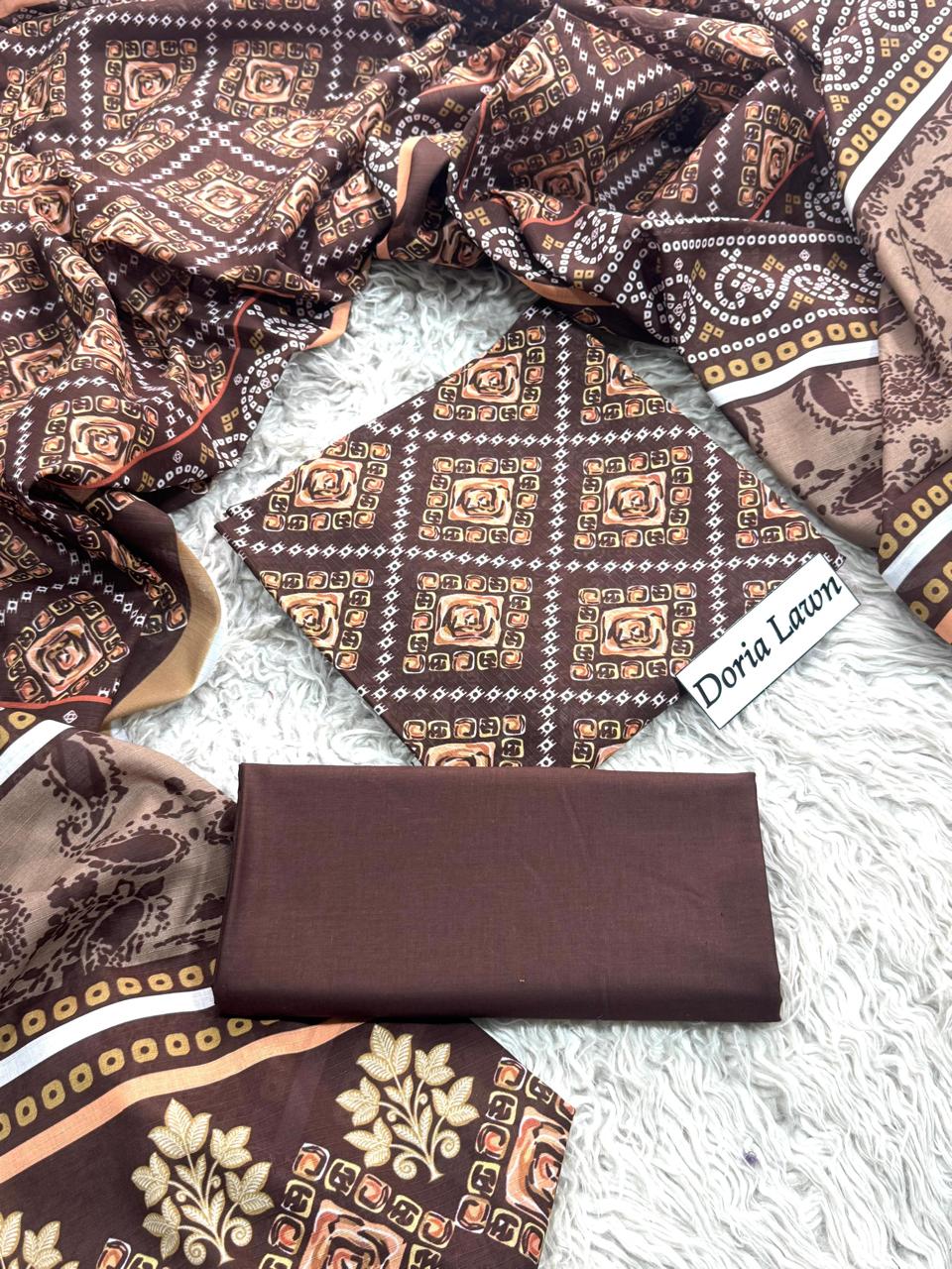 DORIA LAWN PRINTED 3PC